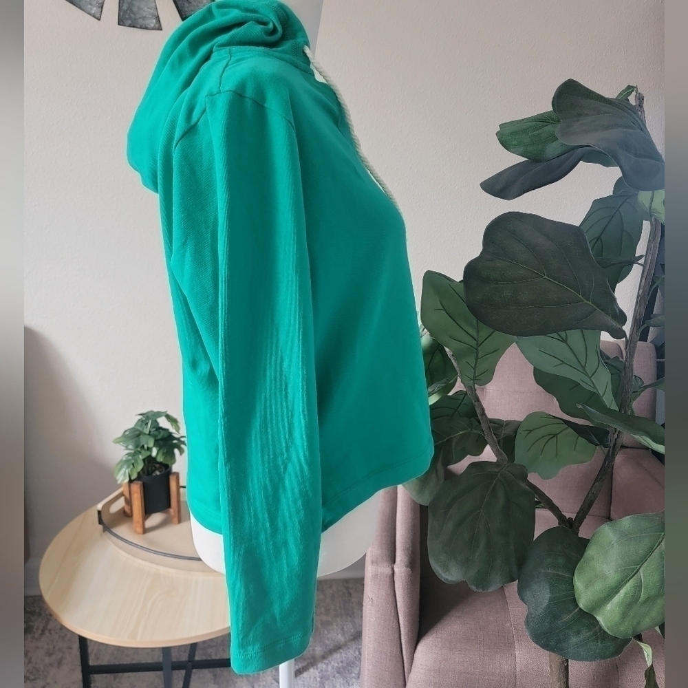 J.crew Women's Cotton Green Hoddie Casual Streewear Size small.. - Picture 8 of 14